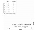 Wish Hope Dream Quotes Wall Decal Motivational Vinyl Art Stickers